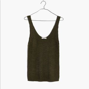 Madewell Monterey Sweater Tank - Dark Olive